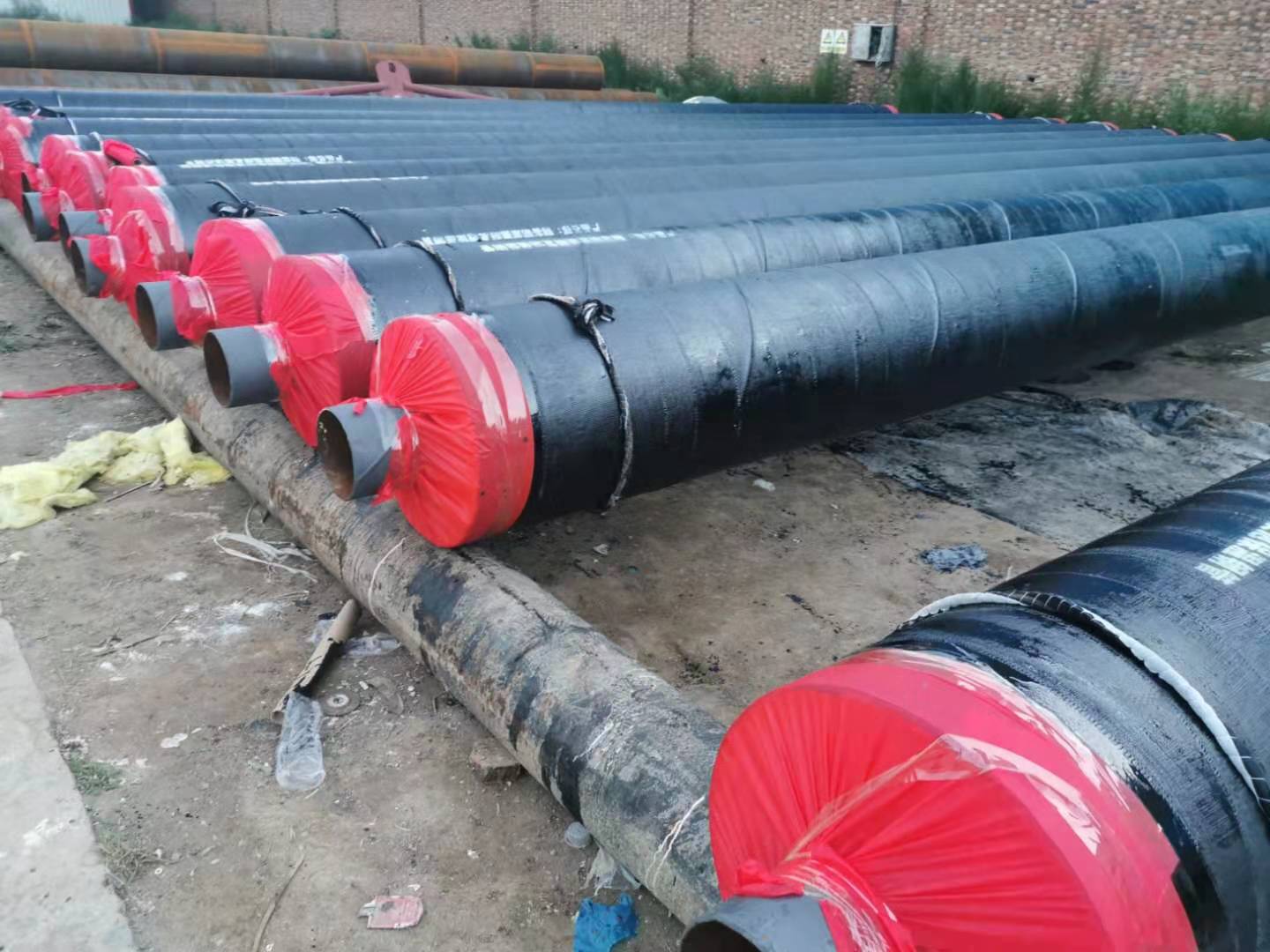合肥蒸汽管道启动疏水装置埋地内固定支架钢套钢保温端封