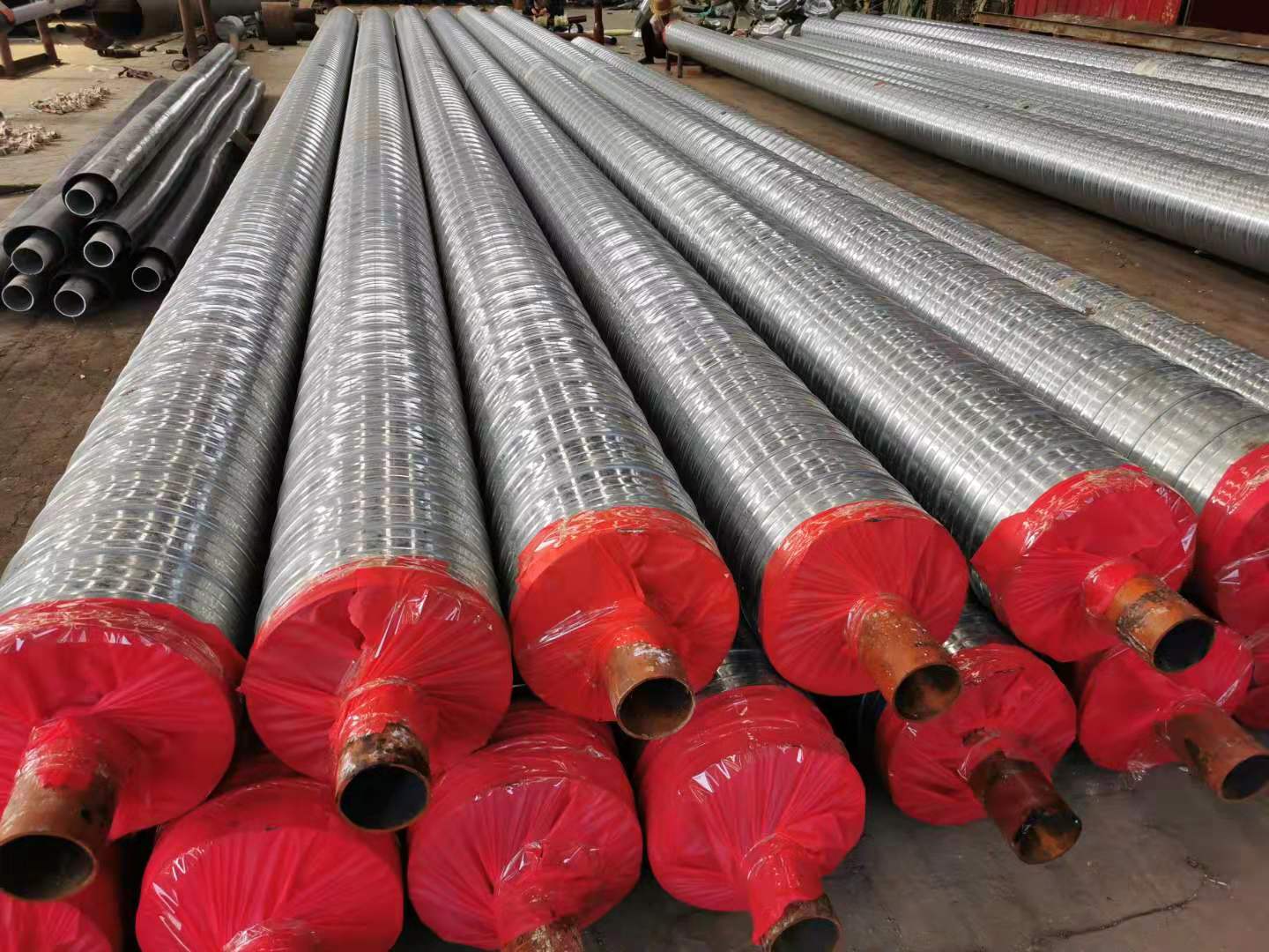 《安庆》选购预制直埋保温管钢套钢直埋保温管直埋蒸汽管道固定支架