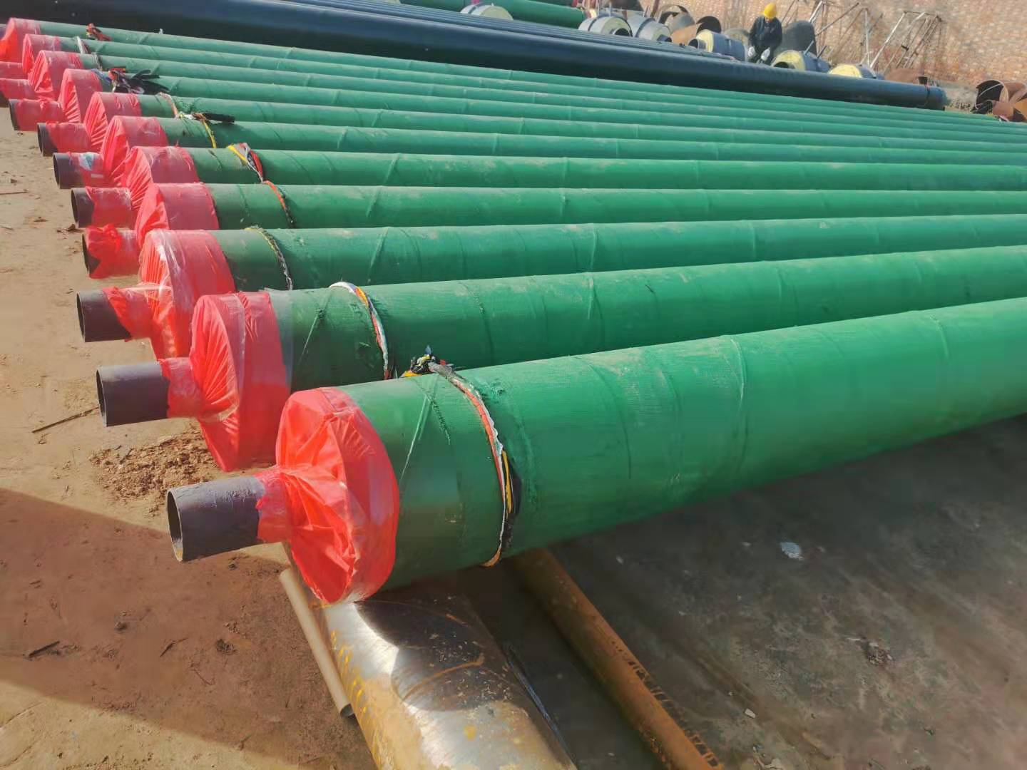西藏热缩带直埋式外压轴向型波纹补偿器钢套钢预制直埋蒸汽保温管及保温管件